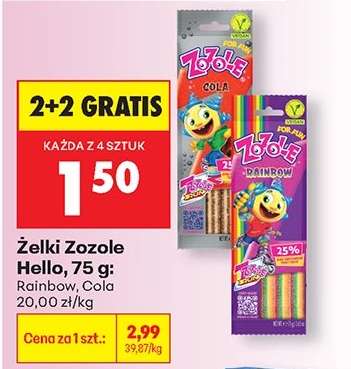Żelki Zozole Hello, 75 g
