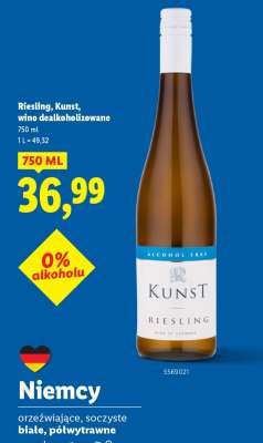 Riesling, Kunst, wino dealkoholizowane