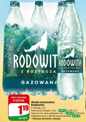Woda mineralna RODOWITA