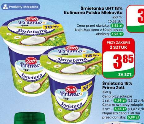 Śmietana 18% Primo Zott