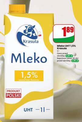Mleko UHT 1,5% Krasula