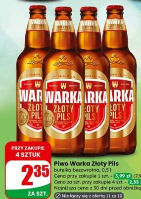 Piwo Warka Złoty Pils