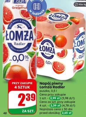 Napój piwny Łomża Radler