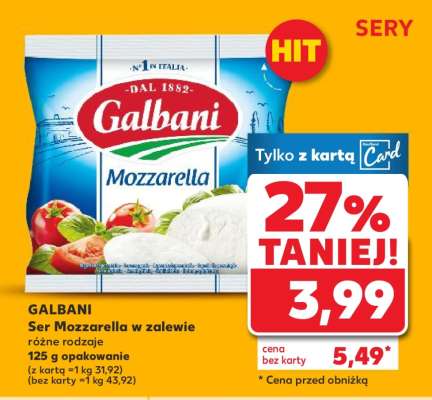 Galbani Ser Mozzarella w zalewie