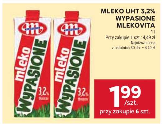Mleko UHT 3,2% Wypasione Mlekovita