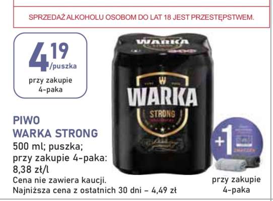 Piwo WARKA STRONG