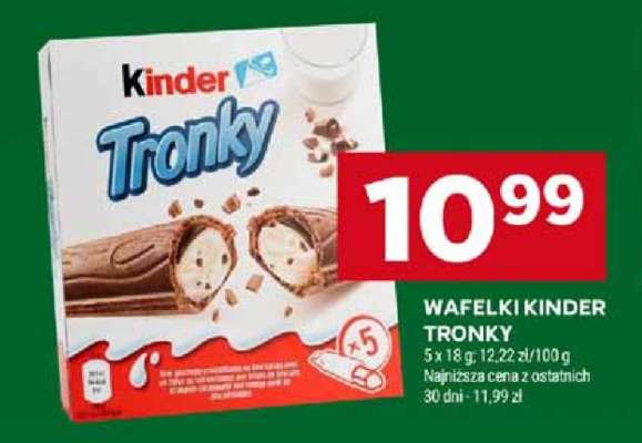Wafelki Kinder Tronky