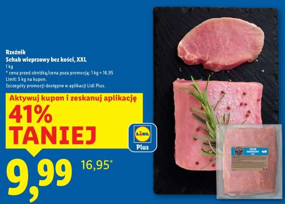 Rzeźnik Schab wieprzowy bez kości, XXL