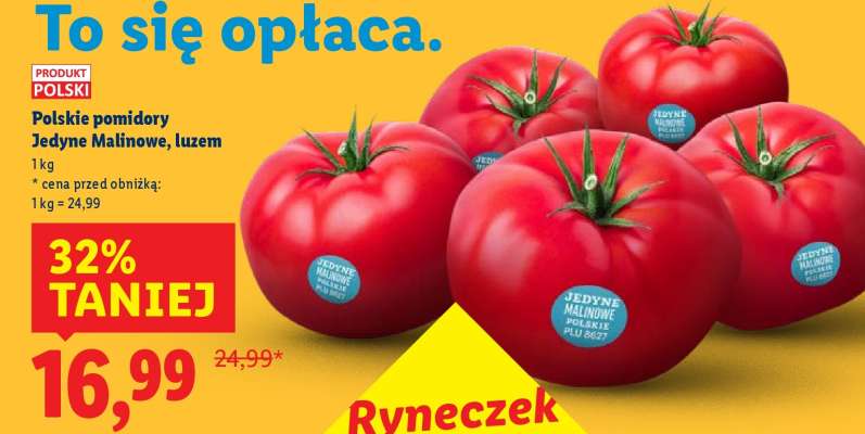 Polskie pomidory Jedyne Malinowe, luzem