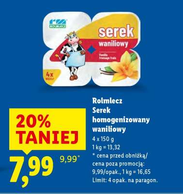 ROLMLECZ Serek homogenizowany waniliowy