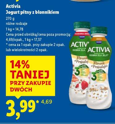 Activia Jogurt pitny z błonnikiem