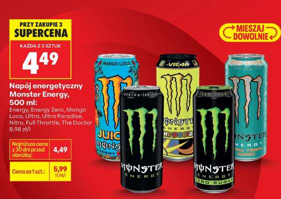 Napój energetyczny Monster Energy, 500 ml