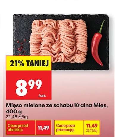 Mięso mielone ze schabu Kraina Mięs 400 g