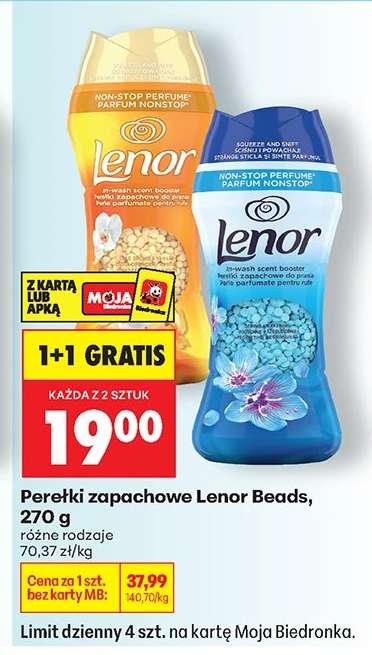 Perełki zapachowe Lenor Beads, 270 g