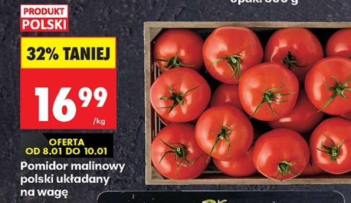 Pomidor malinowy polski układany na wagę