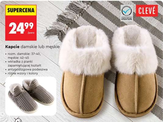 Kapcie damskie lub męskie