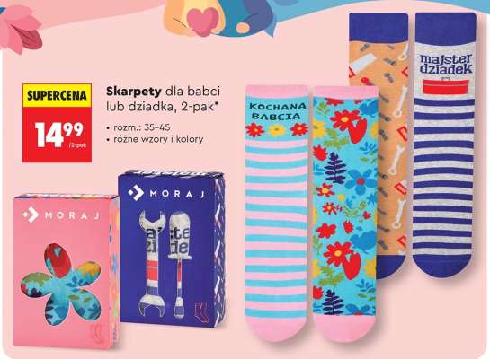 Skarpety dla babci lub dziadka, 2-pak