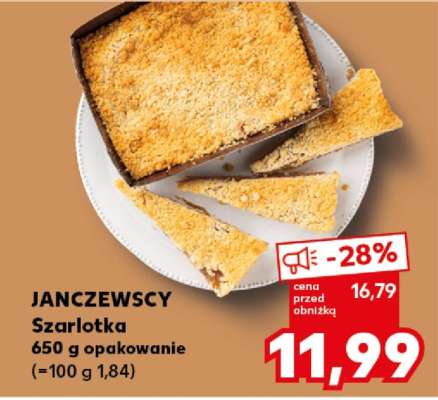 JANCZEWSCY Szarlotka 650 g opakowanie