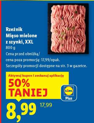 RZEŹNIK Mięso mielone z szynki, XXL