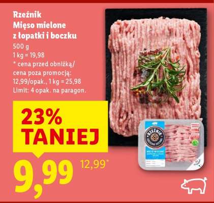 RZEŹNIK Mięso mielone z łopatki i boczku