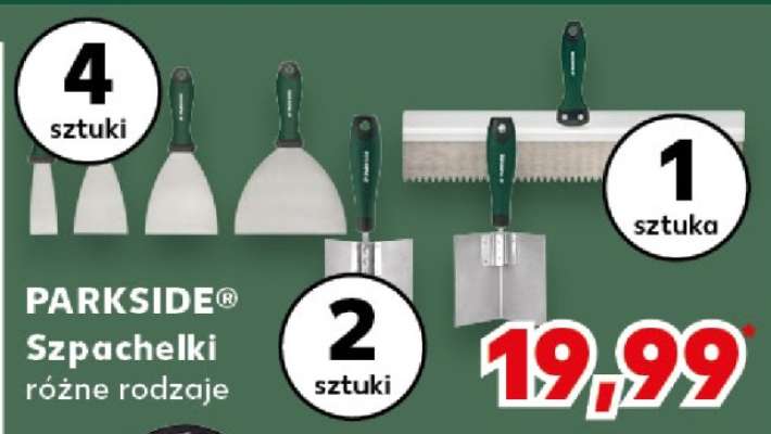 PARKSIDE® Szpachelki różne rodzaje