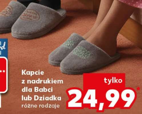 Kapcie z nadrukiem dla Babci lub Dziadka
