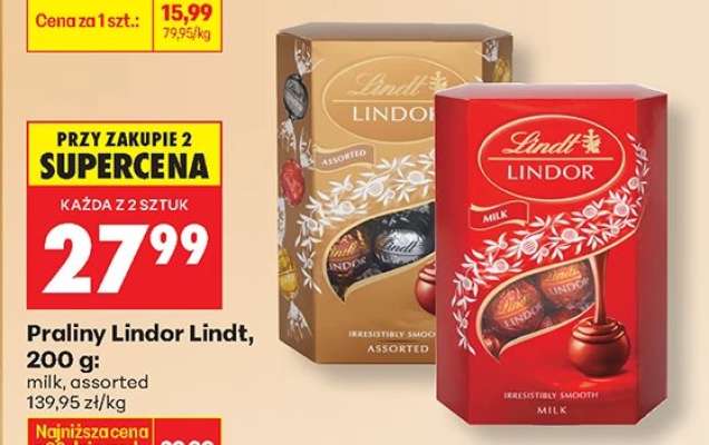 Praliny Lindor Lindt 200 g