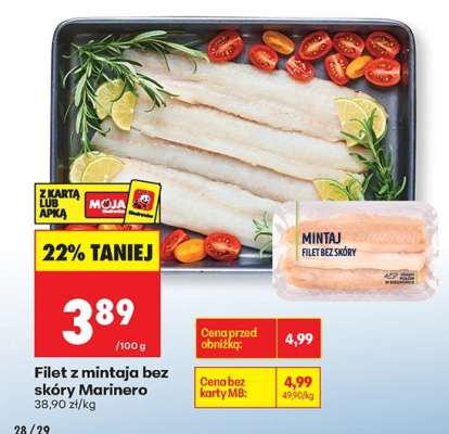 Filet z mintaja bez skóry Marinero