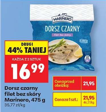 Dorsz czarny Filet bez skóry Marinero, 475 g