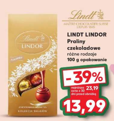 LINDT LINDOR Praliny czekoladowe
