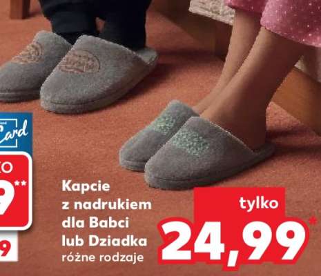 Kapcie z nadrukiem dla Babci lub Dziadka