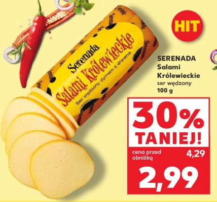 SERENADA Salami Królewieckie ser wędzony 100 g