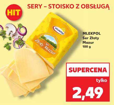 MLEKPOL Ser Złoty Mazur 100 g