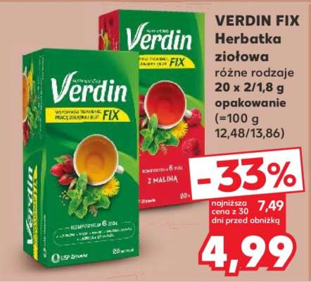 VERDIN FIX Herbatka ziołowa