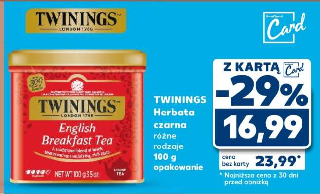 TWININGS Herbata czarna różne rodzaje 100 g opakowanie
