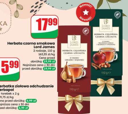 Herbata czarna smakowa Lord James