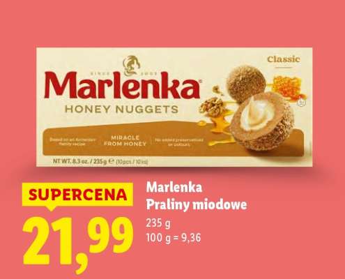 MARLENKA Praliny miodowe
