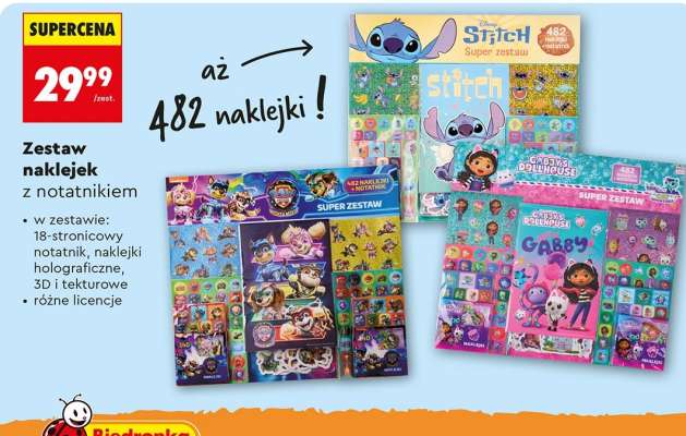 Zestaw naklejek z notatnikiem