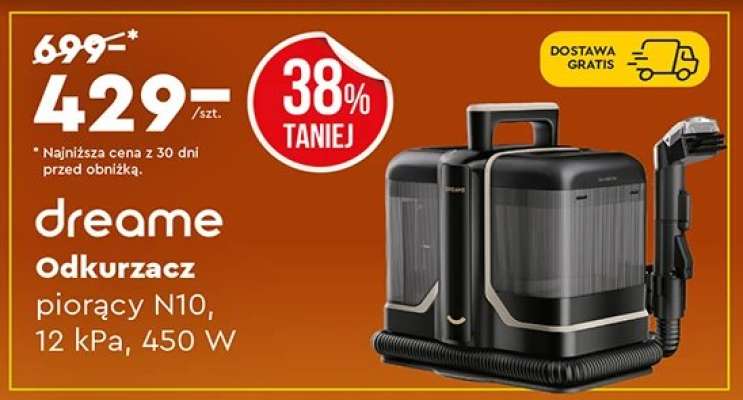 dreame Odkurzacz piorący N10, 12 kPa, 450 W