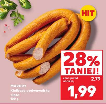 MAZURY Kiełbasa podwawelska złota