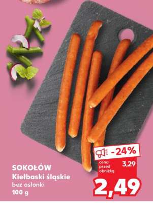 SOKOŁÓW Kiełbaski śląskie bez osłonki 100 g