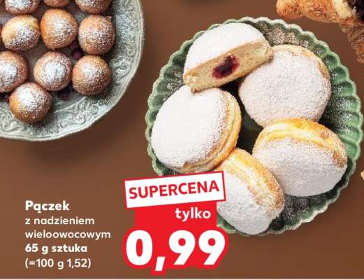 Pączek z nadzieniem wieloowocowym