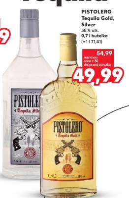PISTOLERO Tequila Gold, Silver