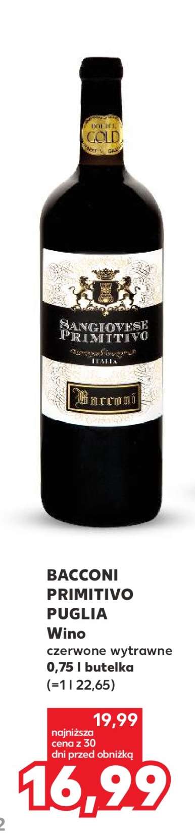 BACCONI PRIMITIVO PUGLIA