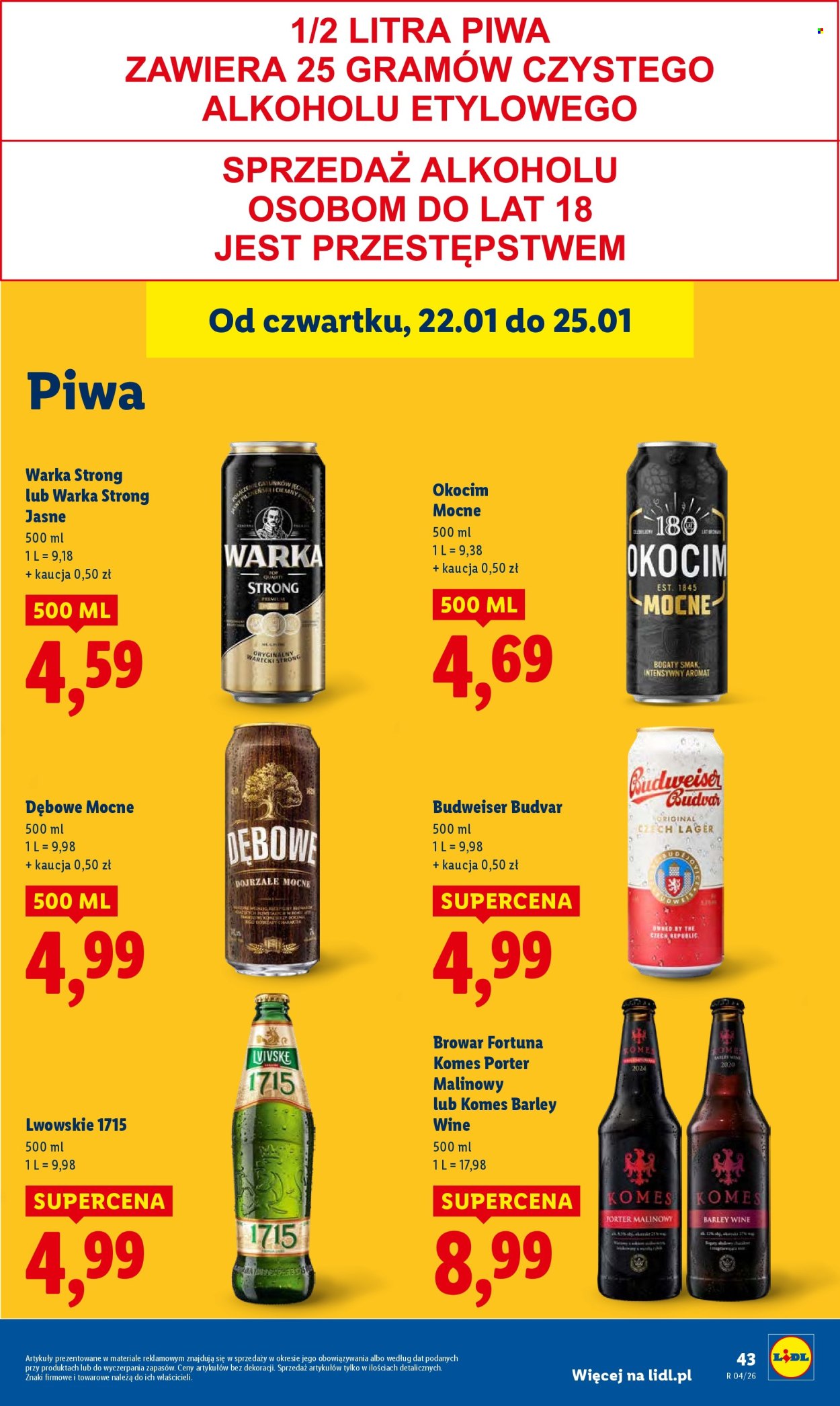 Gazetka Lidl - 22.01.2026 - 25.01.2026. Strona 43