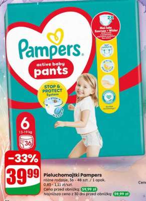Pieluchomajtki Pampers