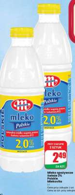 Mleko spożywcze świeże 2% Polskie Mlekovita