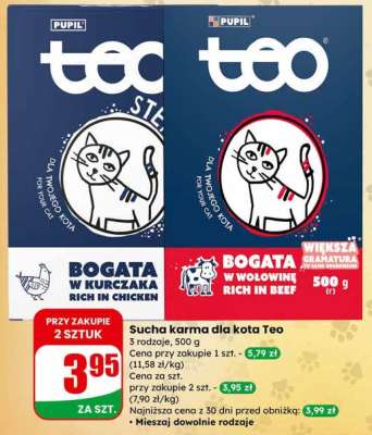 Sucha karma dla kota Teo