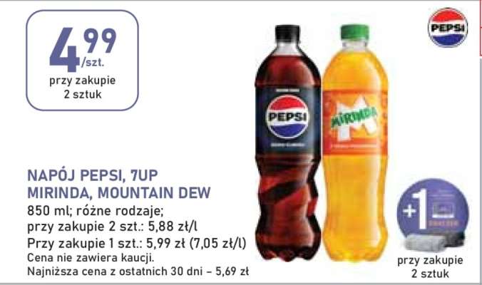 Napój Pepsi , 7UP , Mirinda , Mountain Dew