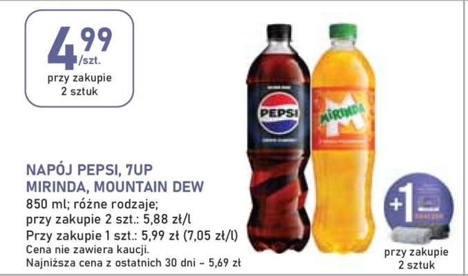 Napój Pepsi , 7UP , Mirinda , Mountain Dew